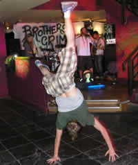 Brothers Grimmer Brother Mike dancing