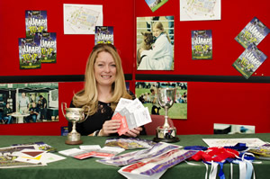 Show Secretary Mrs Sam Mackenzie-Green making the final preparations before the Show starting on Saturday.