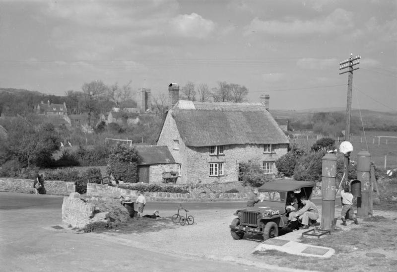 US Troops in Burton Bradstock, Dorset, England, UK, 1944