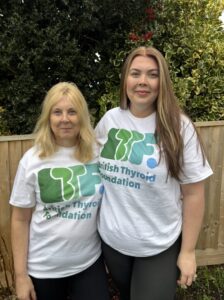 The image is of Imogen's sister Jess Peart and Mum Rachel Aburrow.